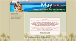 Desktop Screenshot of maylove.fr